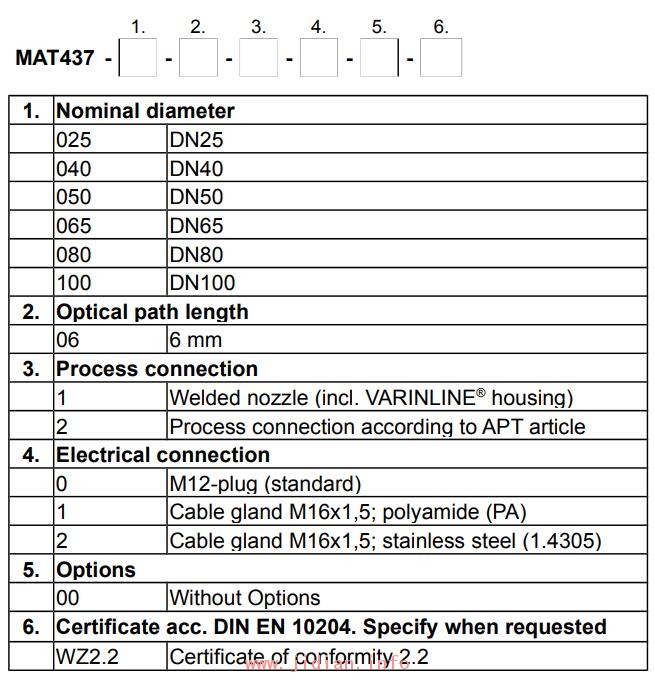 Martens 浊度仪 MAT433 / MAT437 浊度传感器