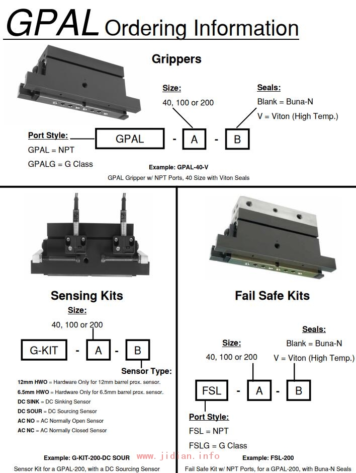 Zaytran 夹持器 GPAL-40 GPAL-100 GPAL-200