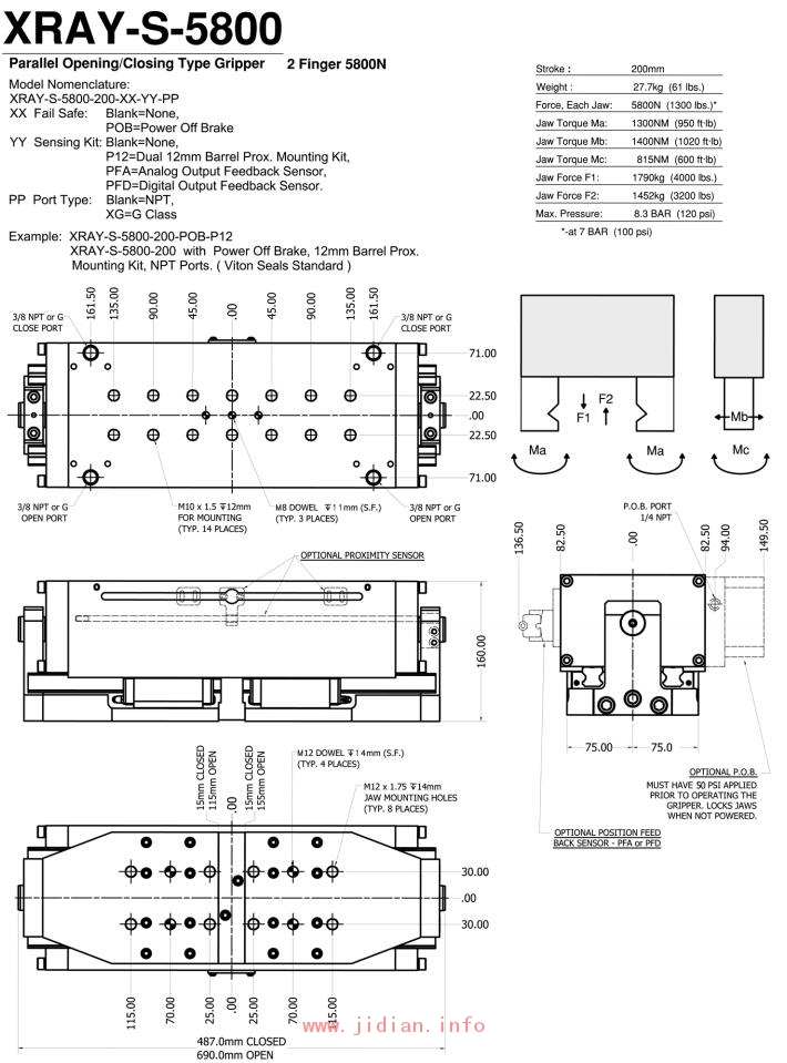 Zaytran 抓手 XRAY-S-5800